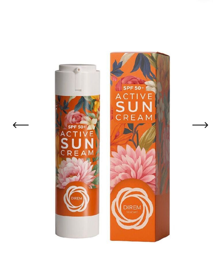 Direm Active Sun SPF50+ Hyaluronik Asit & E Vitamini Leke Karşıtı Güneş Kremi